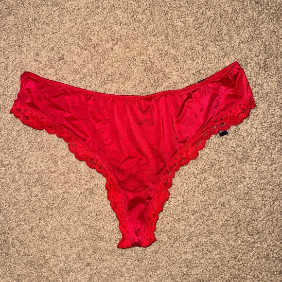 Victoria's Secret Other - Victoria's Secret Red Lace Trim Panties